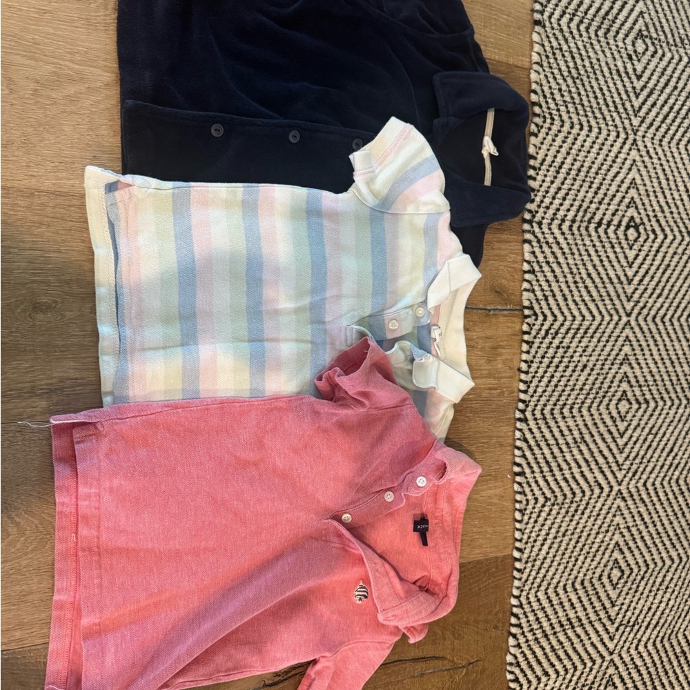 Janie and Jack Multicolor Polo Shirt Trio